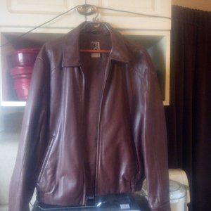 Vintage RTC Exposition Brown Mens Leather Jacket